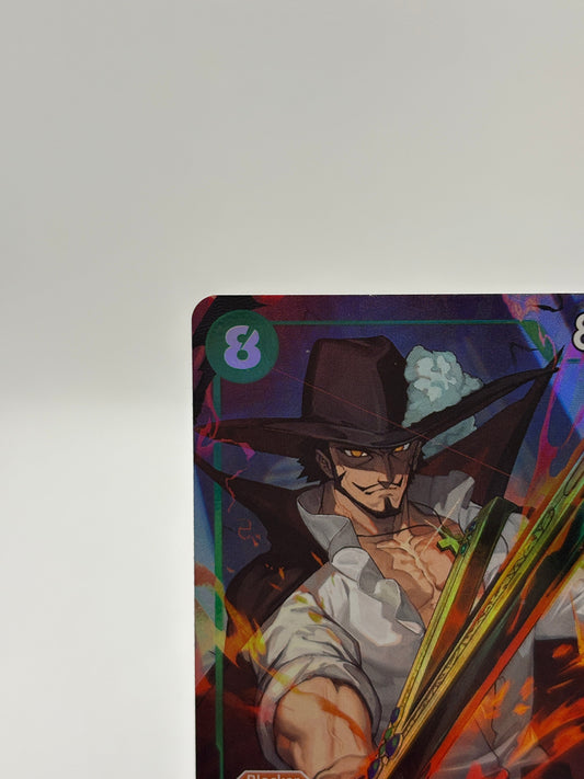 One Piece TCG - Dracule Mihawk OP12-030 SR Alternate Art LP FRENLY BRICKS - Open 7 Days