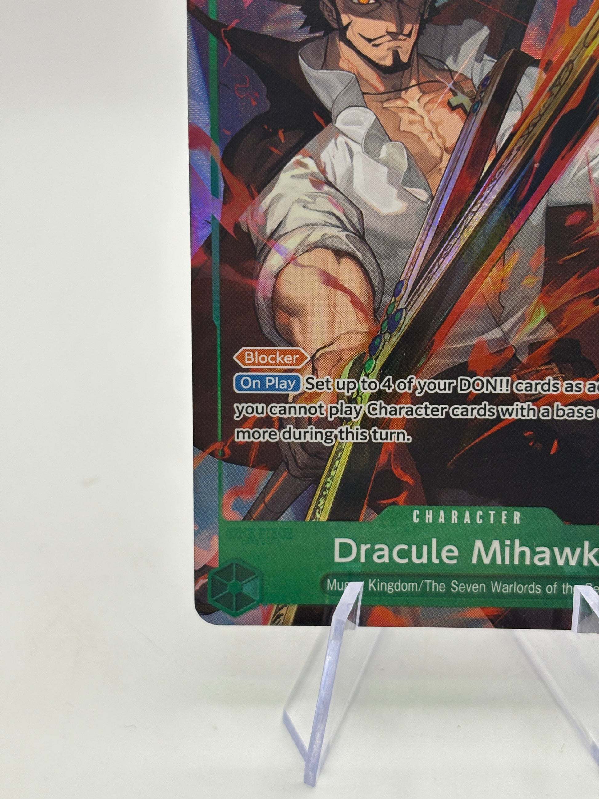 One Piece TCG - Dracule Mihawk OP12-030 SR Alternate Art LP FRENLY BRICKS - Open 7 Days