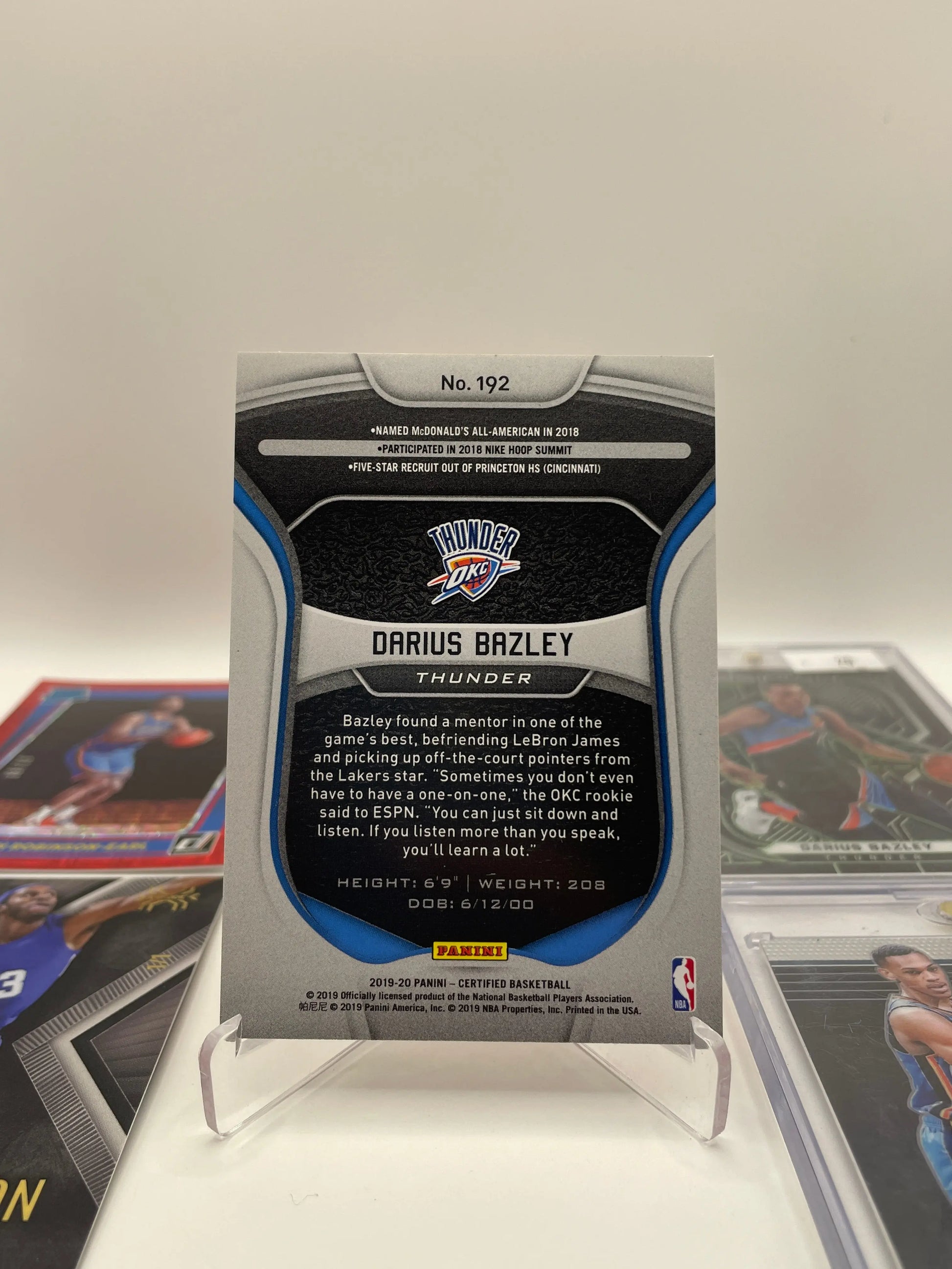 NBA Auto & Signed Thunder OKC Sports card lot - Darius Bazley + more (lot#35) FRENLY BRICKS - Open 7 Days