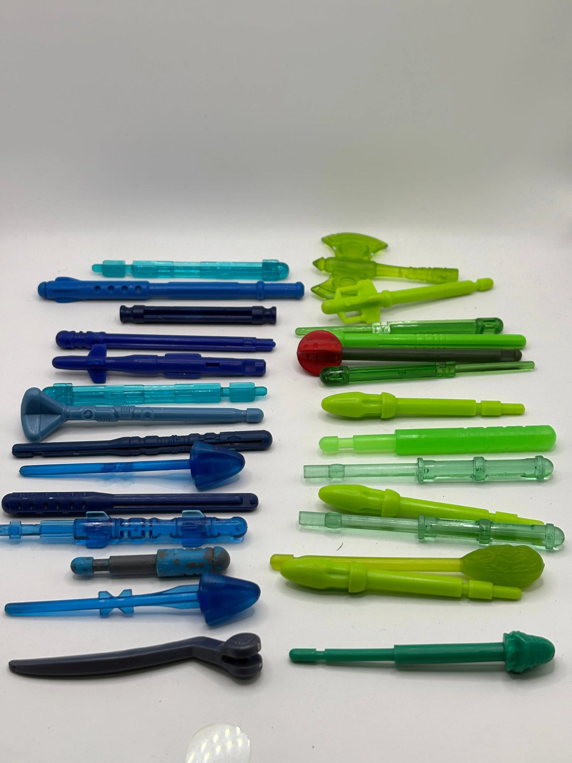 Assorted Branded Action Figure Missile Piece / Accessory Blue Green Lot FRENLY BRICKS - Open 7 Days