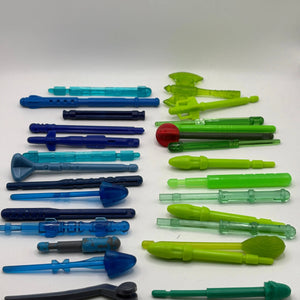 Assorted Branded Action Figure Missile Piece / Accessory Blue Green Lot FRENLY BRICKS - Open 7 Days
