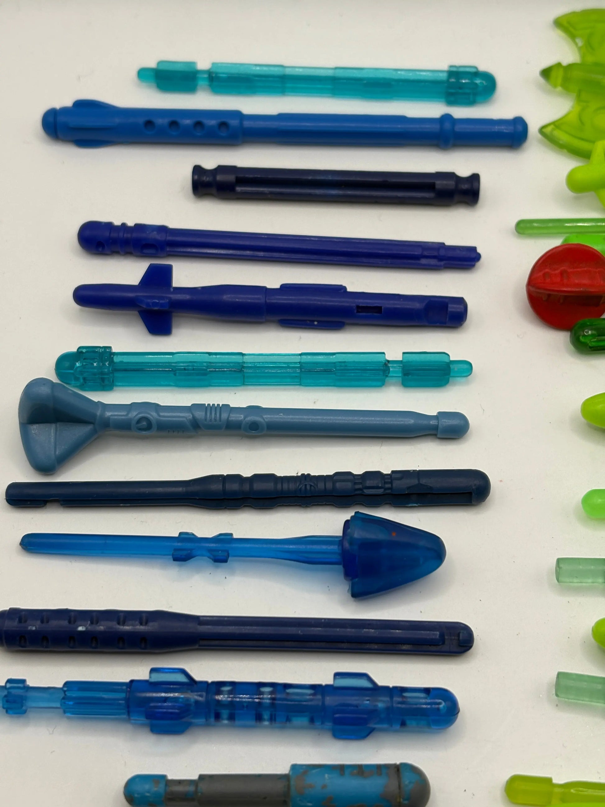 Assorted Branded Action Figure Missile Piece / Accessory Blue Green Lot FRENLY BRICKS - Open 7 Days