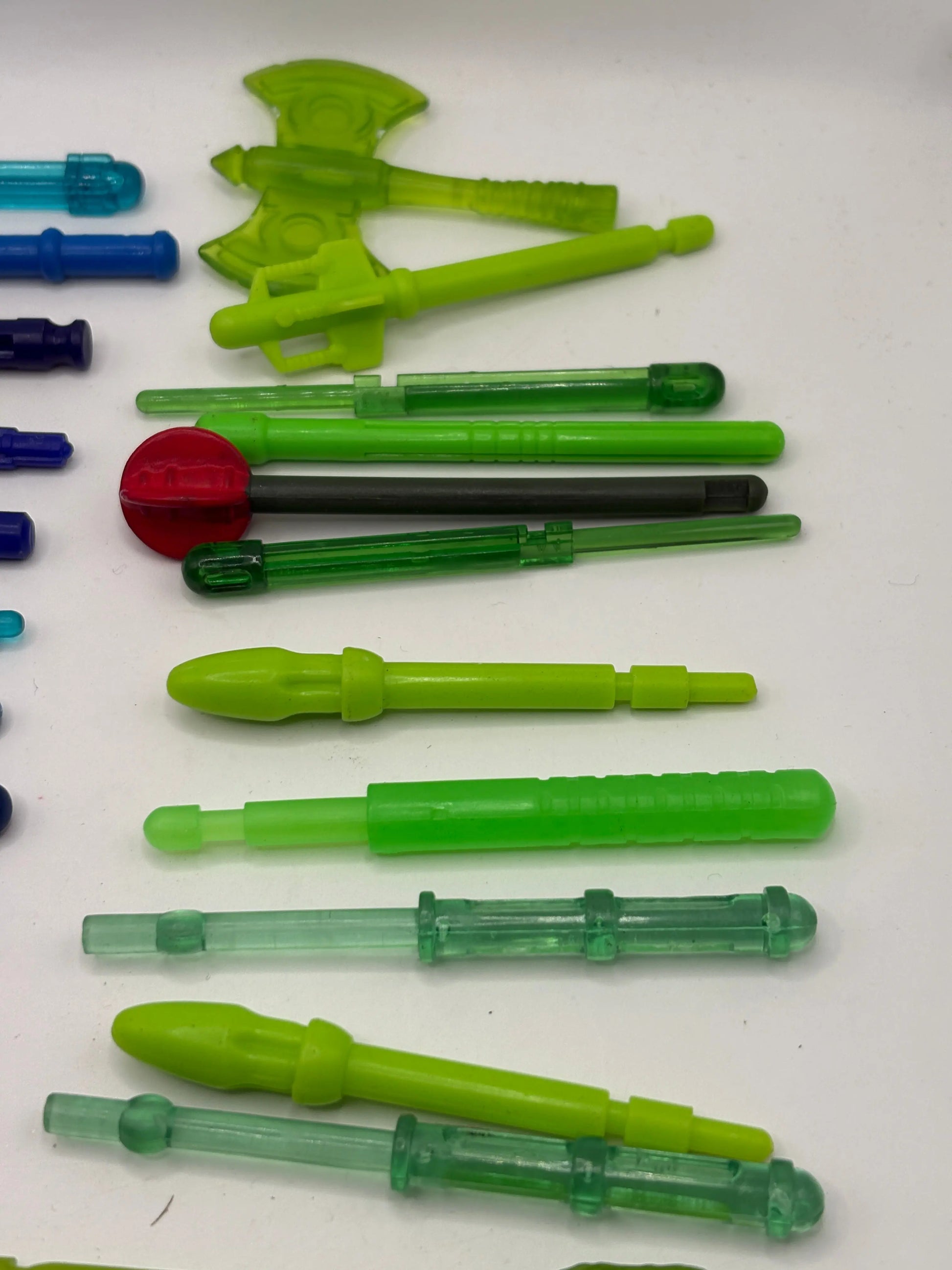 Assorted Branded Action Figure Missile Piece / Accessory Blue Green Lot FRENLY BRICKS - Open 7 Days