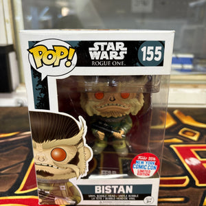 Funko Pop Bistan #155 Star Wars Rouge One - 2016 NY Comic Con Limited Edition FRENLY BRICKS - Open 7 Days