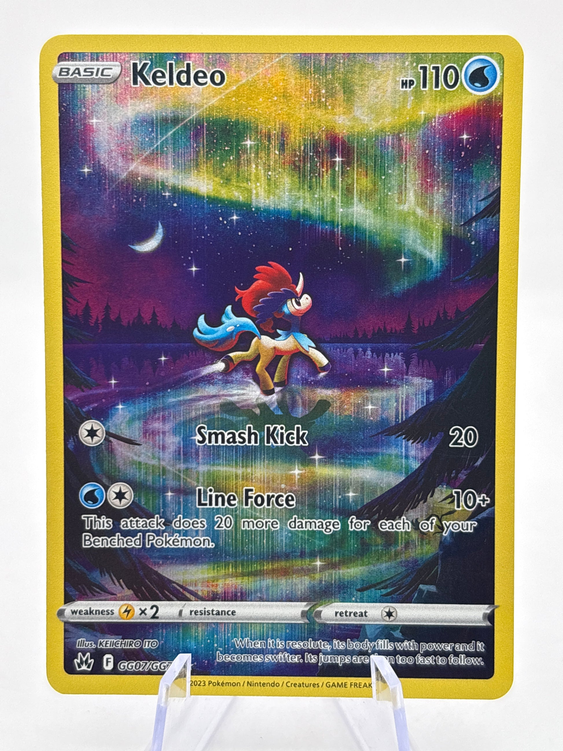 Pokemon TCG Crown Zenith - Keldeo GG07/GG70 Full Art LP FRENLY BRICKS - Open 7 Days