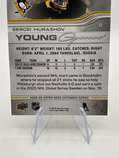 2025-26 Upper Deck Extended Series #709 Sergei Murashov Young Guns FRENLY BRICKS - Open 7 Days