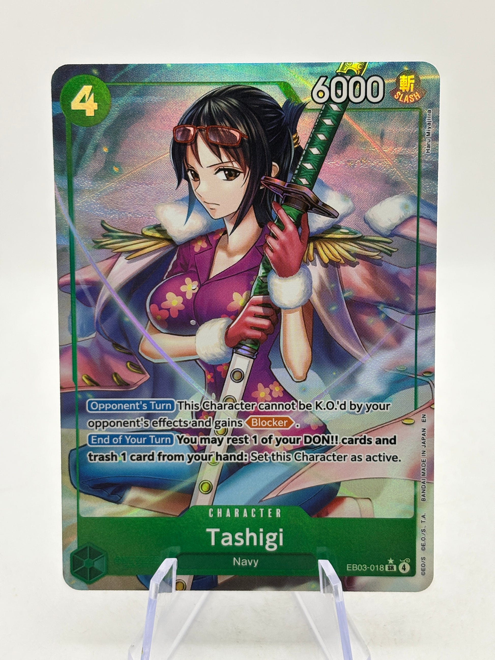 One Piece TCG - Tashigi EB03-018 SR* Alternate Art FRENLY BRICKS - Open 7 Days image 5