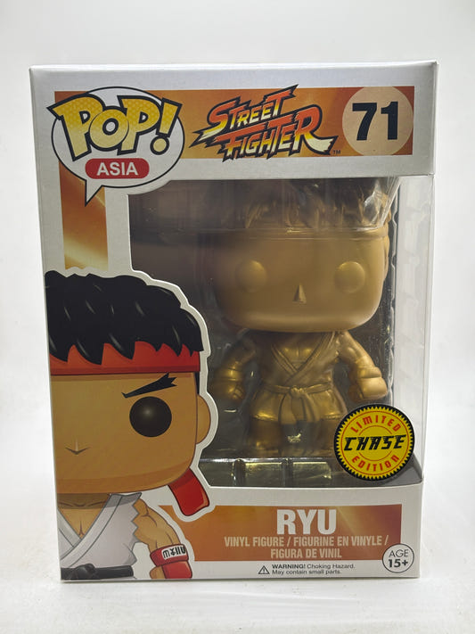 Funko POP! Asia Street Fighter #71 Ryu Gold Limited Chase Edition Vinyl Figure