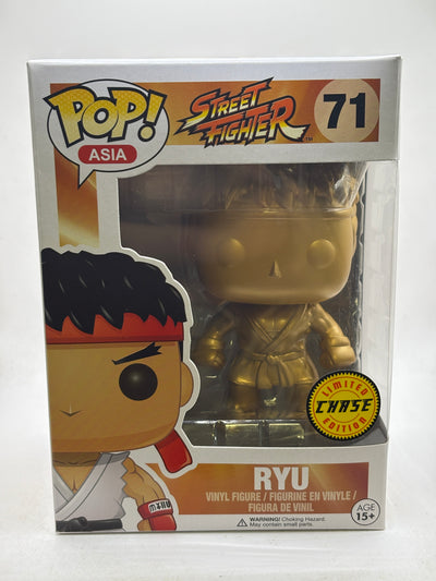 Funko POP! Asia Street Fighter #71 Ryu Gold Limited Chase Edition Vinyl Figure