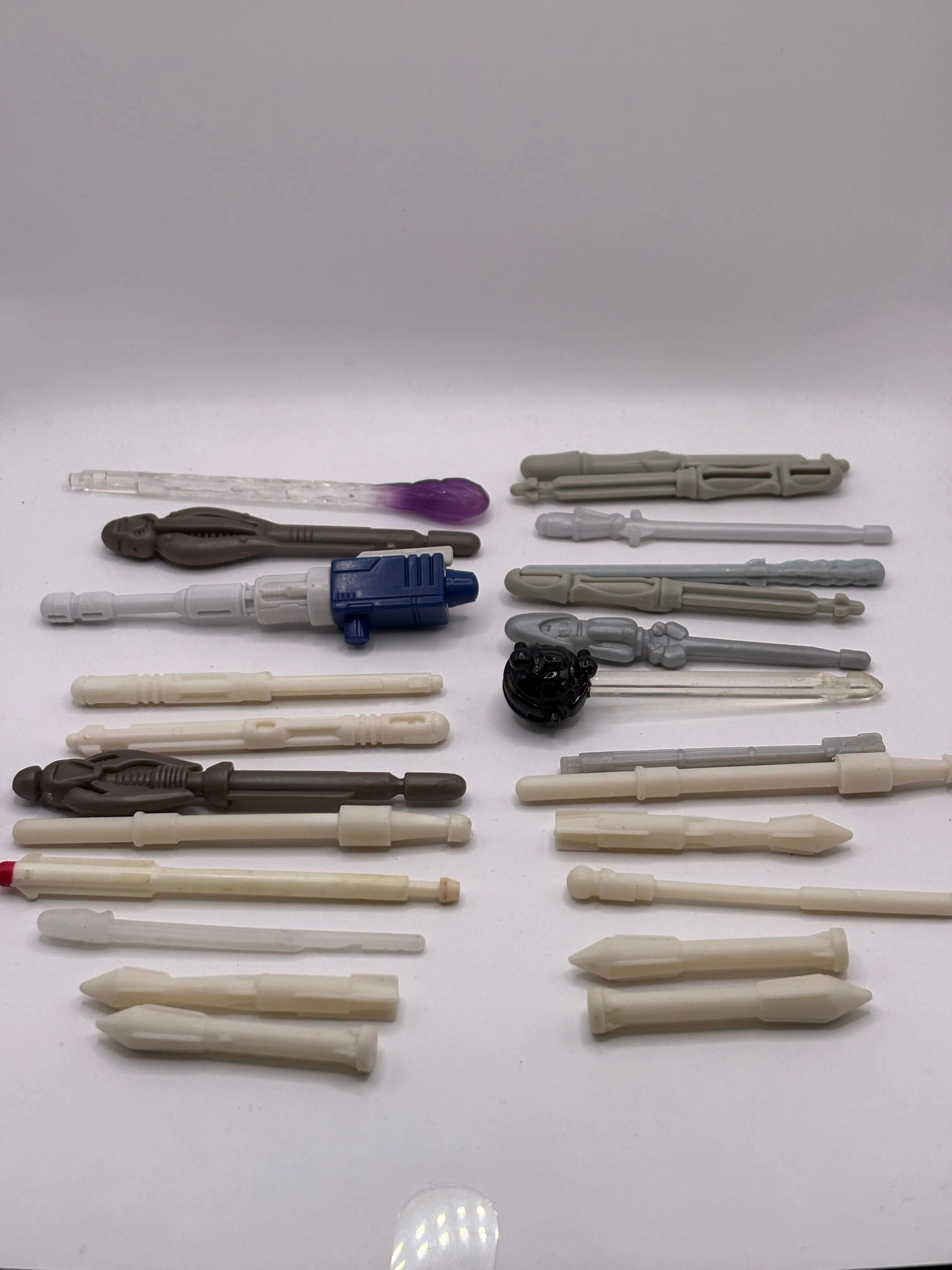 Assorted Branded Action Figure Missile Piece / Accessory White Transparent Lot FRENLY BRICKS - Open 7 Days