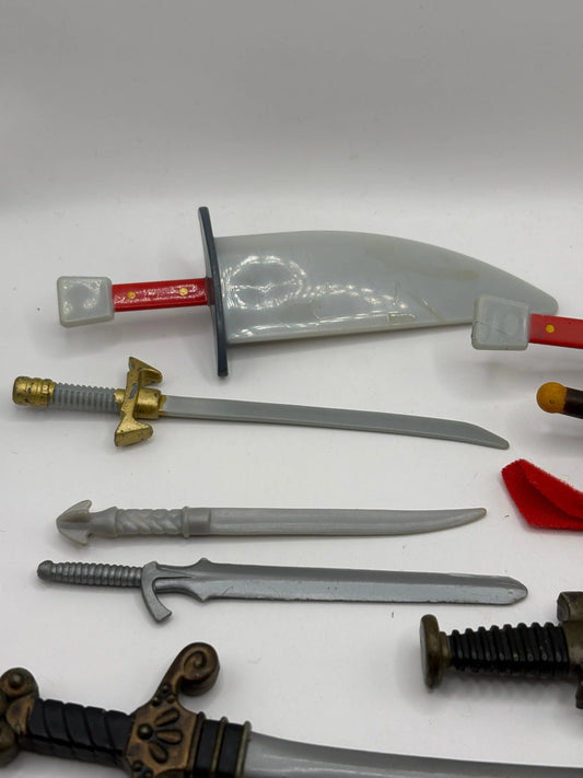 Assorted Action Figure Pirate Ninja Sword Weapon Lot Mixed FRENLY BRICKS - Open 7 Days