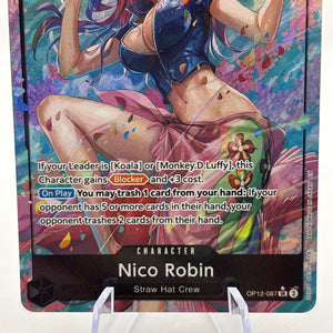 One Piece TCG - Nico Robin OP12-087 SR Alternate Art NM FRENLY BRICKS - Open 7 Days
