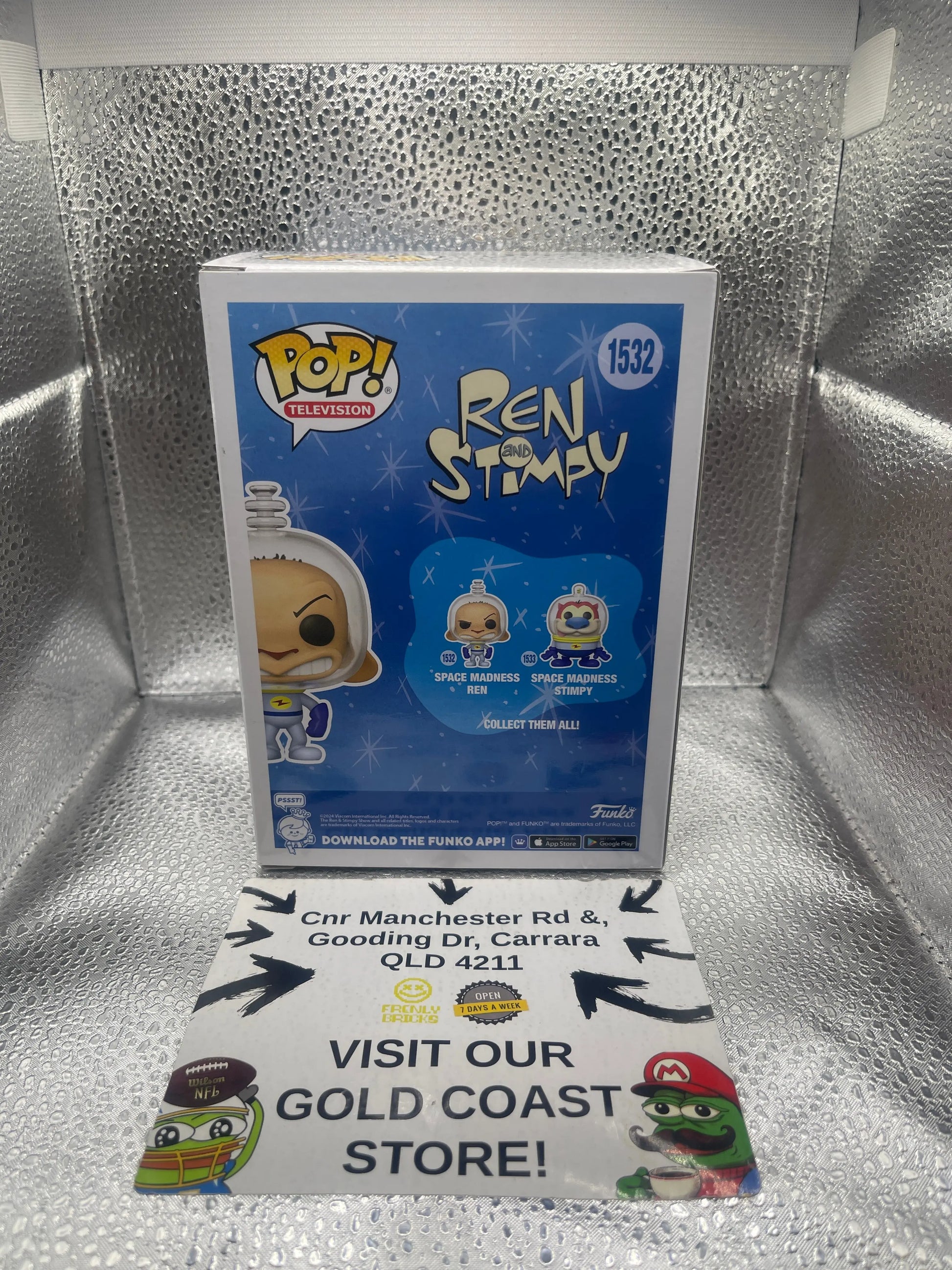 Funko POP! TV: Ren & Stimpy - Space Madness Ren #1532 FRENLY BRICKS - Open 7 Days