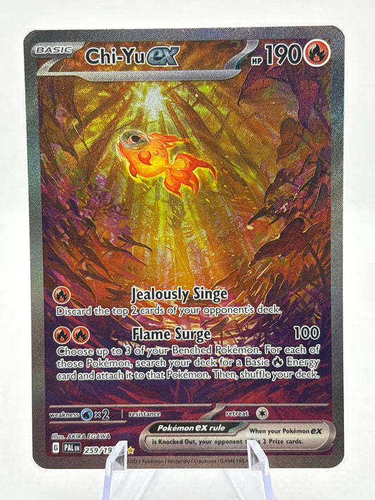 Pokemon TCG Paldea Evolved - Chi-Yu EX 259/193 Special Illustration Rare NM FRENLY BRICKS - Open 7 Days