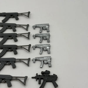 1980s 1990s G.I.Joe Action Figure Weapon Mixed Lot Grey / Silver bulk FRENLY BRICKS - Open 7 Days