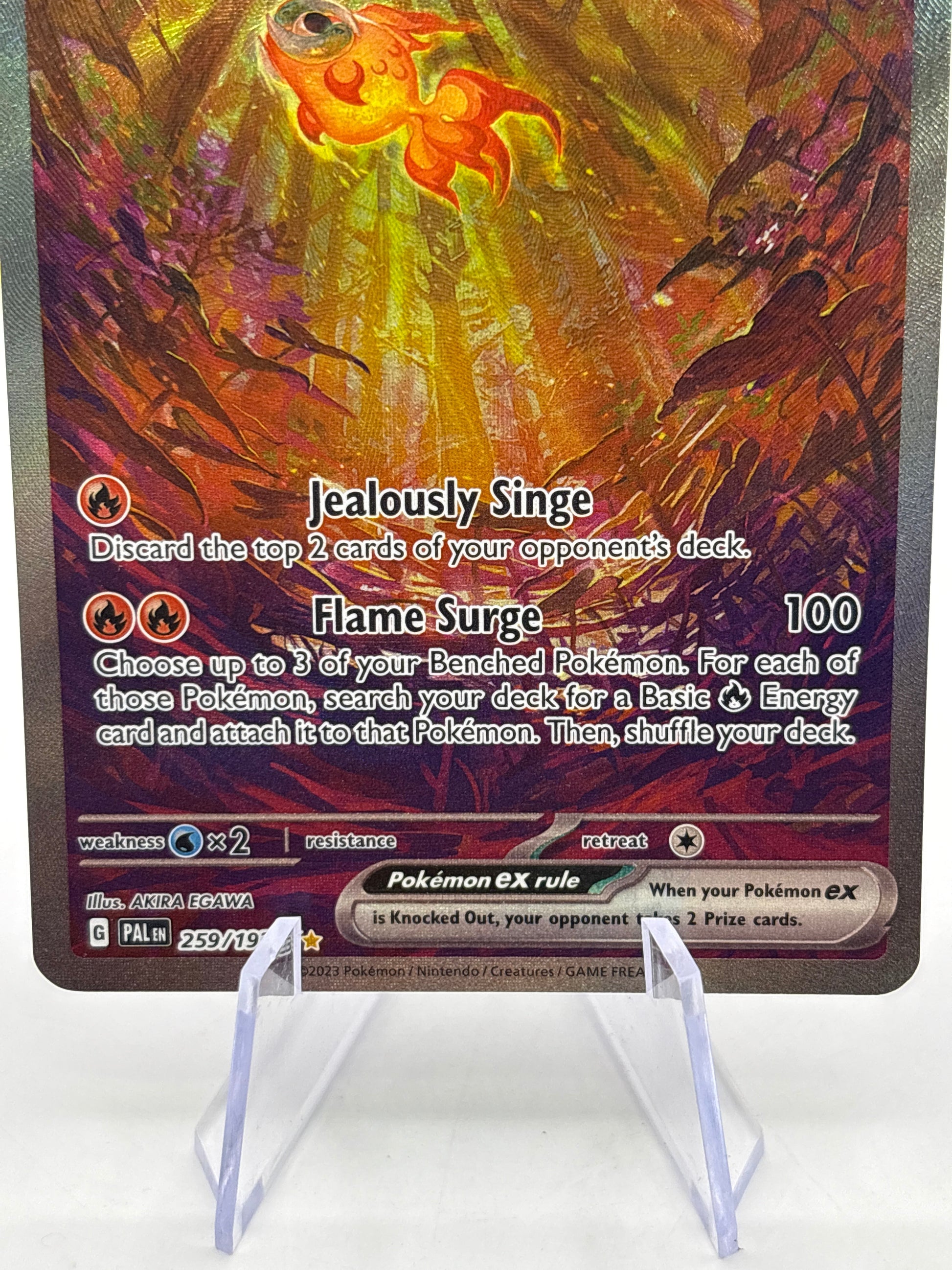 Pokemon TCG Paldea Evolved - Chi-Yu EX 259/193 Special Illustration Rare NM FRENLY BRICKS - Open 7 Days