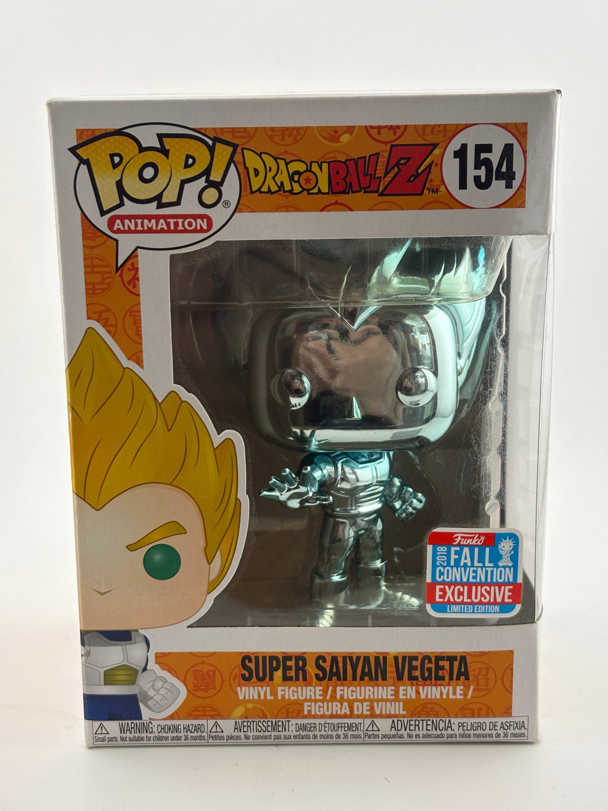 Funko POP! Animation Dragon Ball Z #154 Super Saiyan Vegeta 2018 Fall Con Exclusive FRENLY BRICKS - Open 7 Days