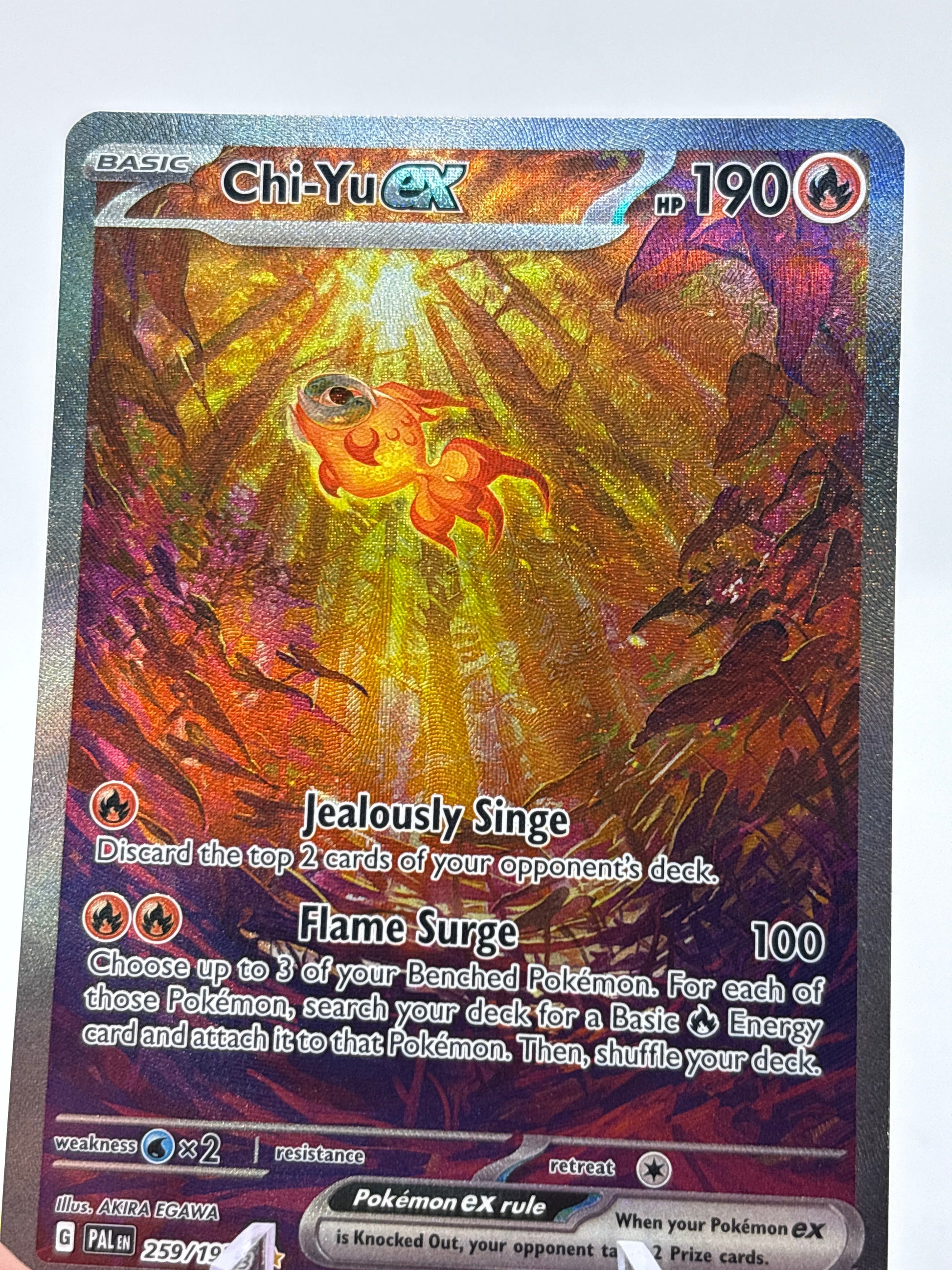 Pokemon TCG Paldea Evolved - Chi-Yu EX 259/193 Special Illustration Rare NM FRENLY BRICKS - Open 7 Days