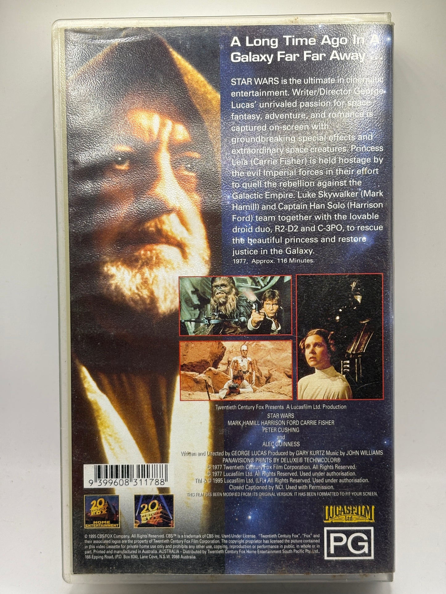 1977 Star Wars A New Hope VHS Release FRENLY BRICKS - Open 7 Days