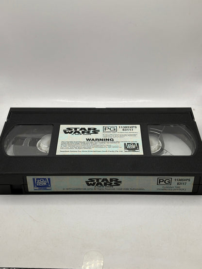 1977 Star Wars A New Hope VHS Release FRENLY BRICKS - Open 7 Days
