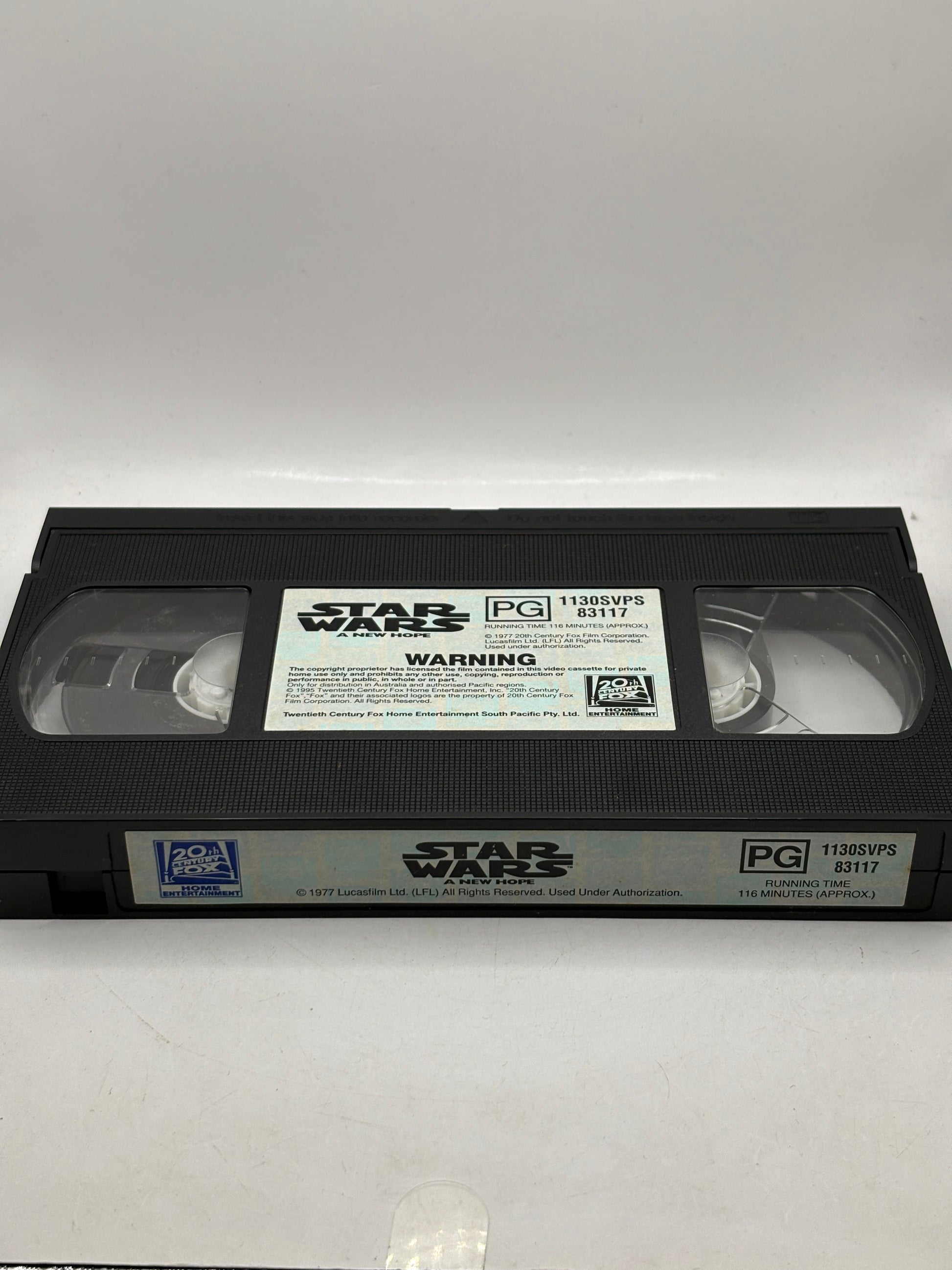 1977 Star Wars A New Hope VHS Release FRENLY BRICKS - Open 7 Days