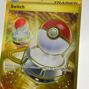 Pokemon TCG MEW 151 - Switch 206/165 Gold Hyper Rare Full Art NM FRENLY BRICKS - Open 7 Days