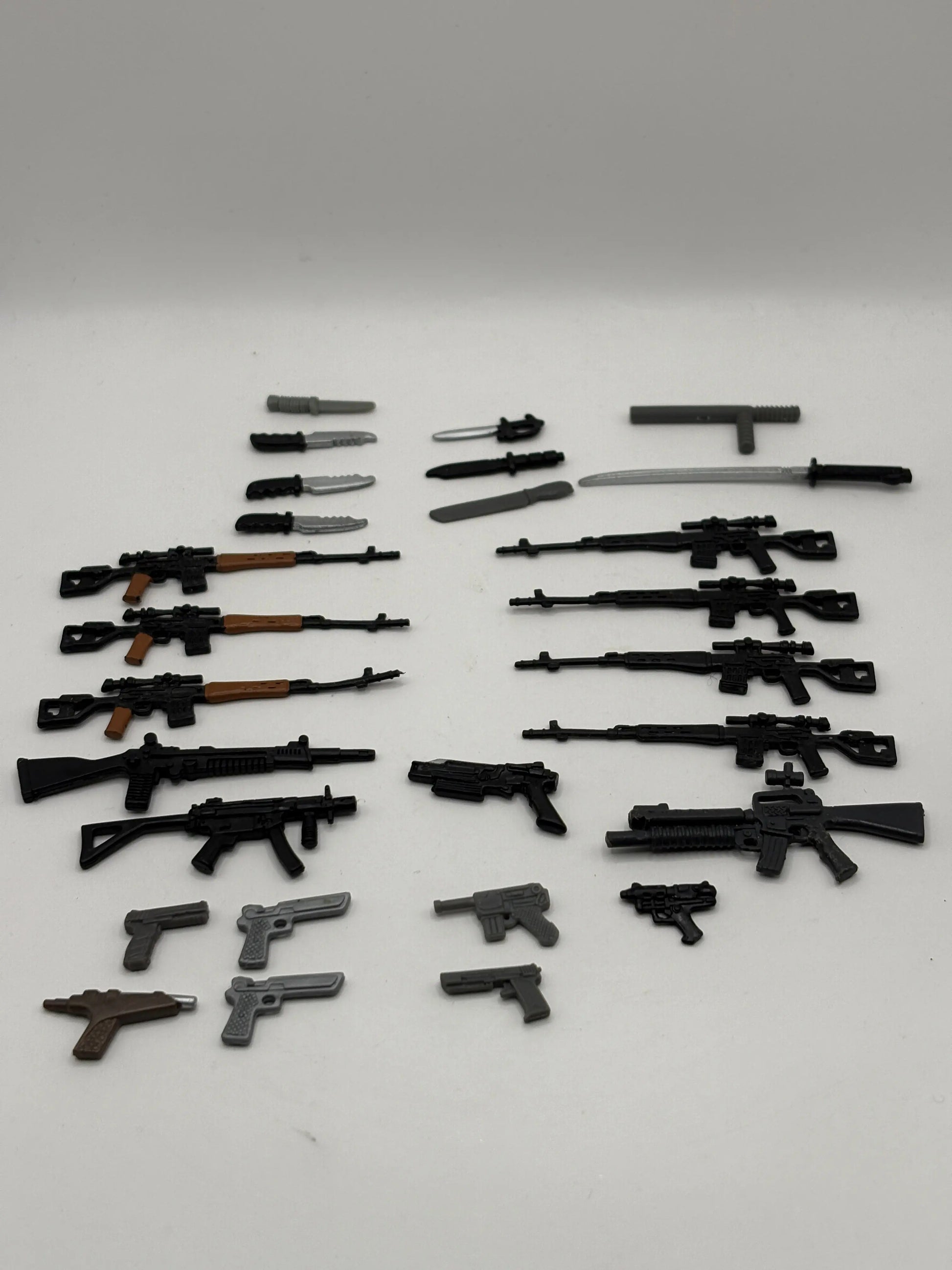 1980s 1990s G.I.Joe Action Figure Weapon Mixed Lot Black 2 Small Big bulk FRENLY BRICKS - Open 7 Days