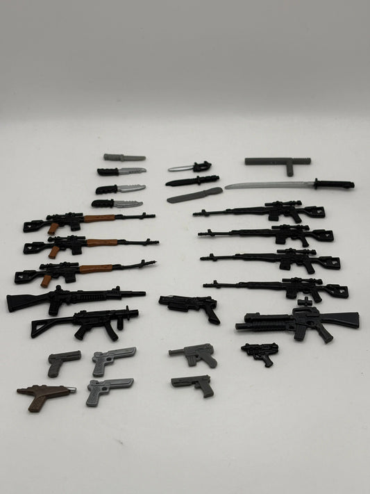 1980s 1990s G.I.Joe Action Figure Weapon Mixed Lot Black 2 Small Big bulk FRENLY BRICKS - Open 7 Days