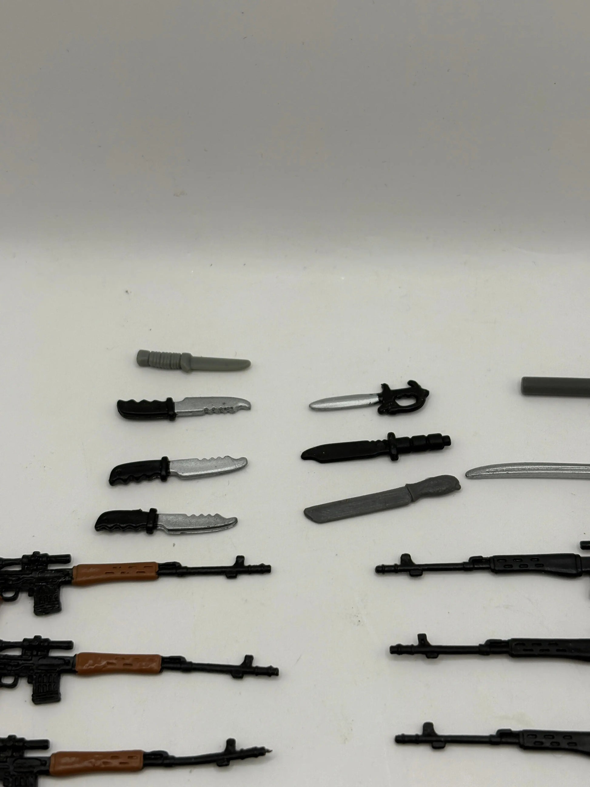 1980s 1990s G.I.Joe Action Figure Weapon Mixed Lot Black 2 Small Big bulk FRENLY BRICKS - Open 7 Days