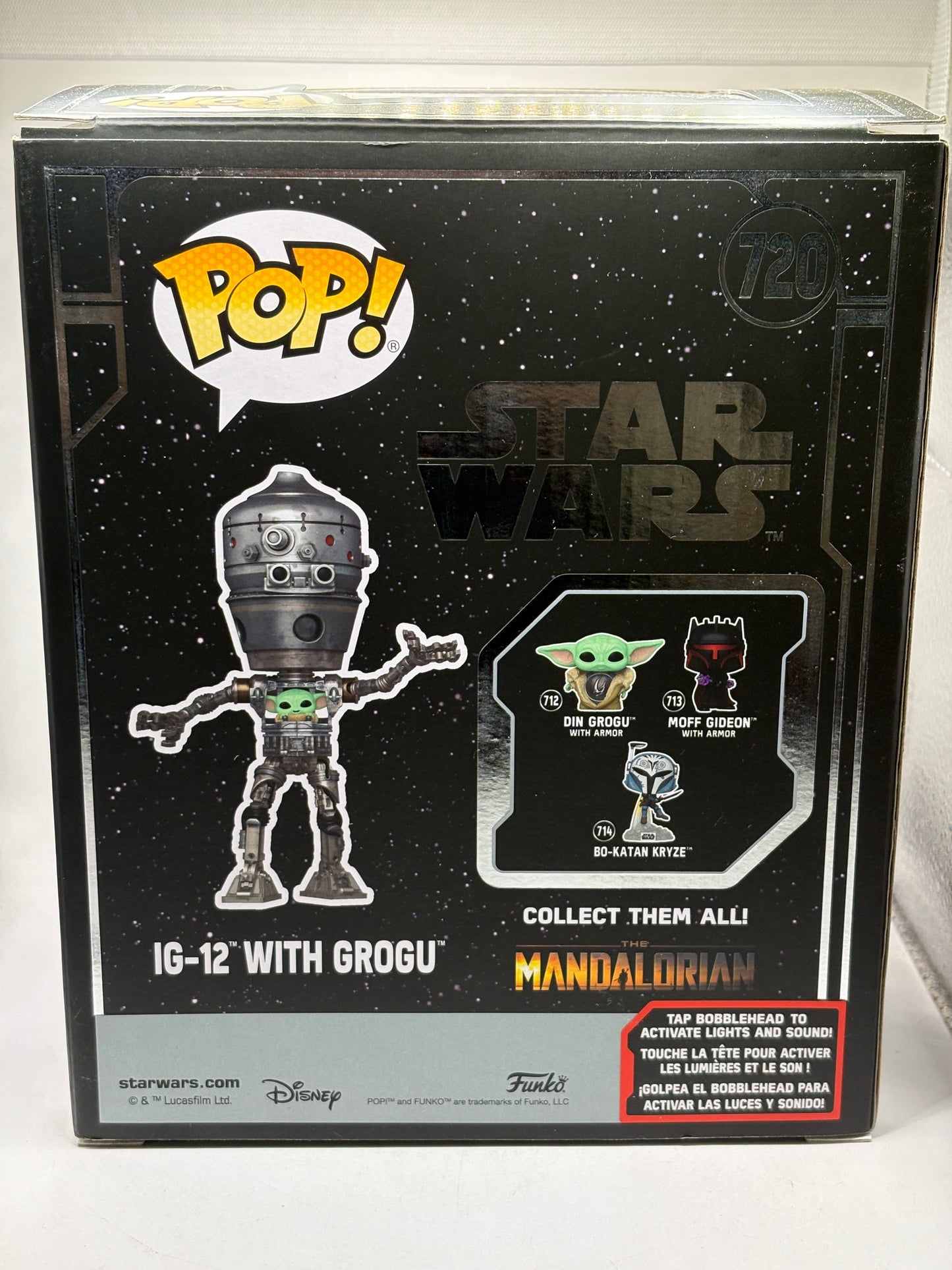 Funko POP! Star Wars IG-12 With Grogu #720 Lights & Sounds Funko Exclusive FRENLY BRICKS - Open 7 Days