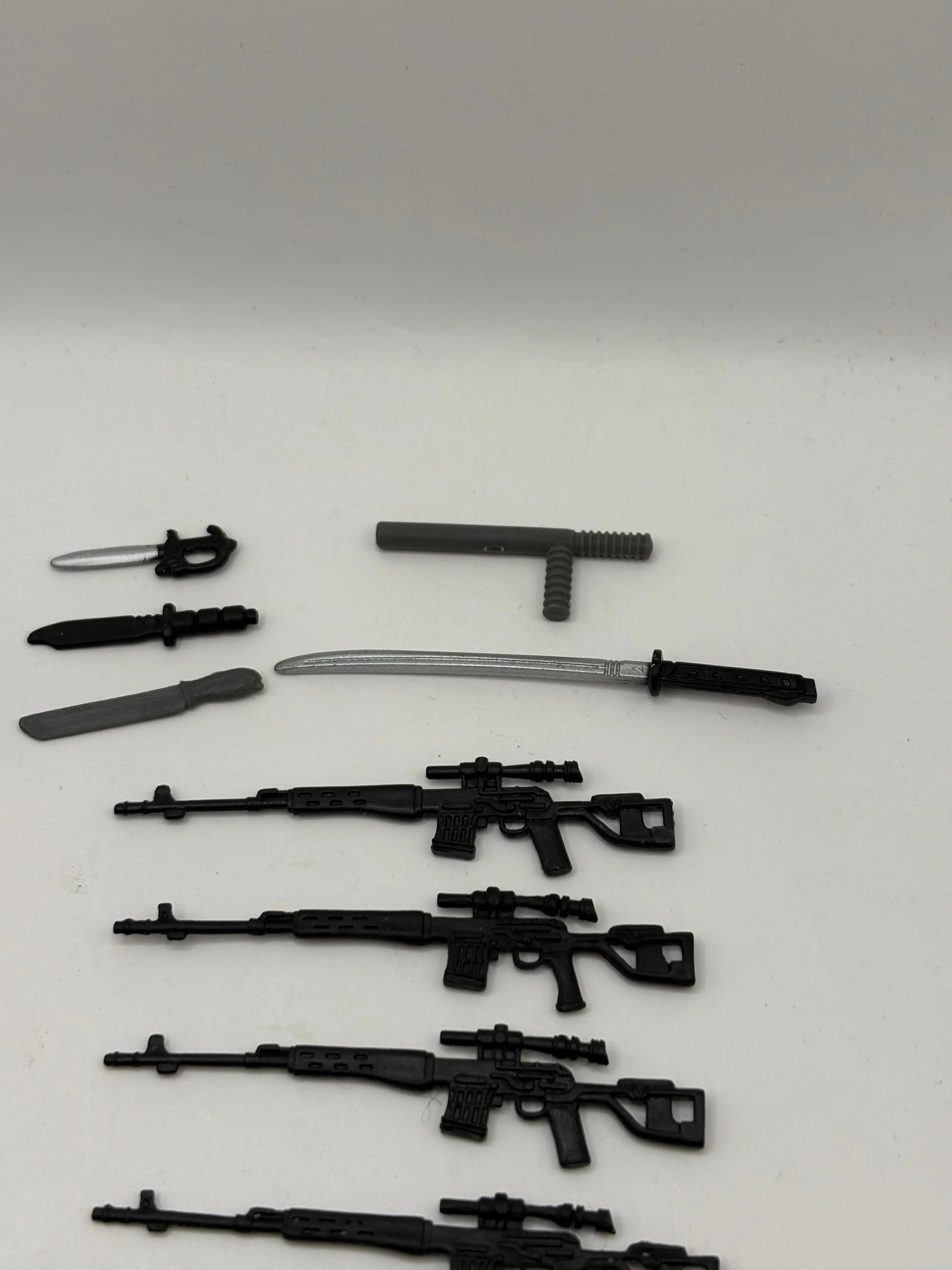1980s 1990s G.I.Joe Action Figure Weapon Mixed Lot Black 2 Small Big bulk FRENLY BRICKS - Open 7 Days
