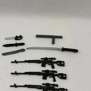 1980s 1990s G.I.Joe Action Figure Weapon Mixed Lot Black 2 Small Big bulk FRENLY BRICKS - Open 7 Days