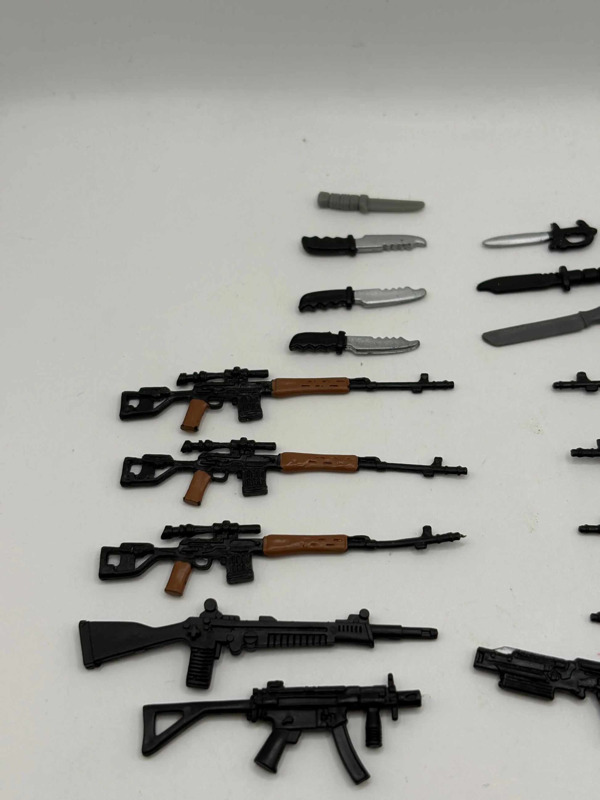 1980s 1990s G.I.Joe Action Figure Weapon Mixed Lot Black 2 Small Big bulk FRENLY BRICKS - Open 7 Days