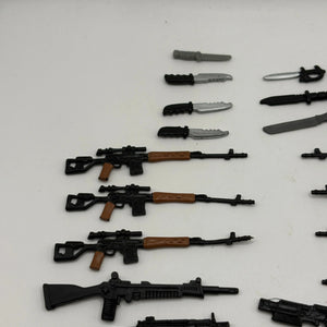 1980s 1990s G.I.Joe Action Figure Weapon Mixed Lot Black 2 Small Big bulk FRENLY BRICKS - Open 7 Days