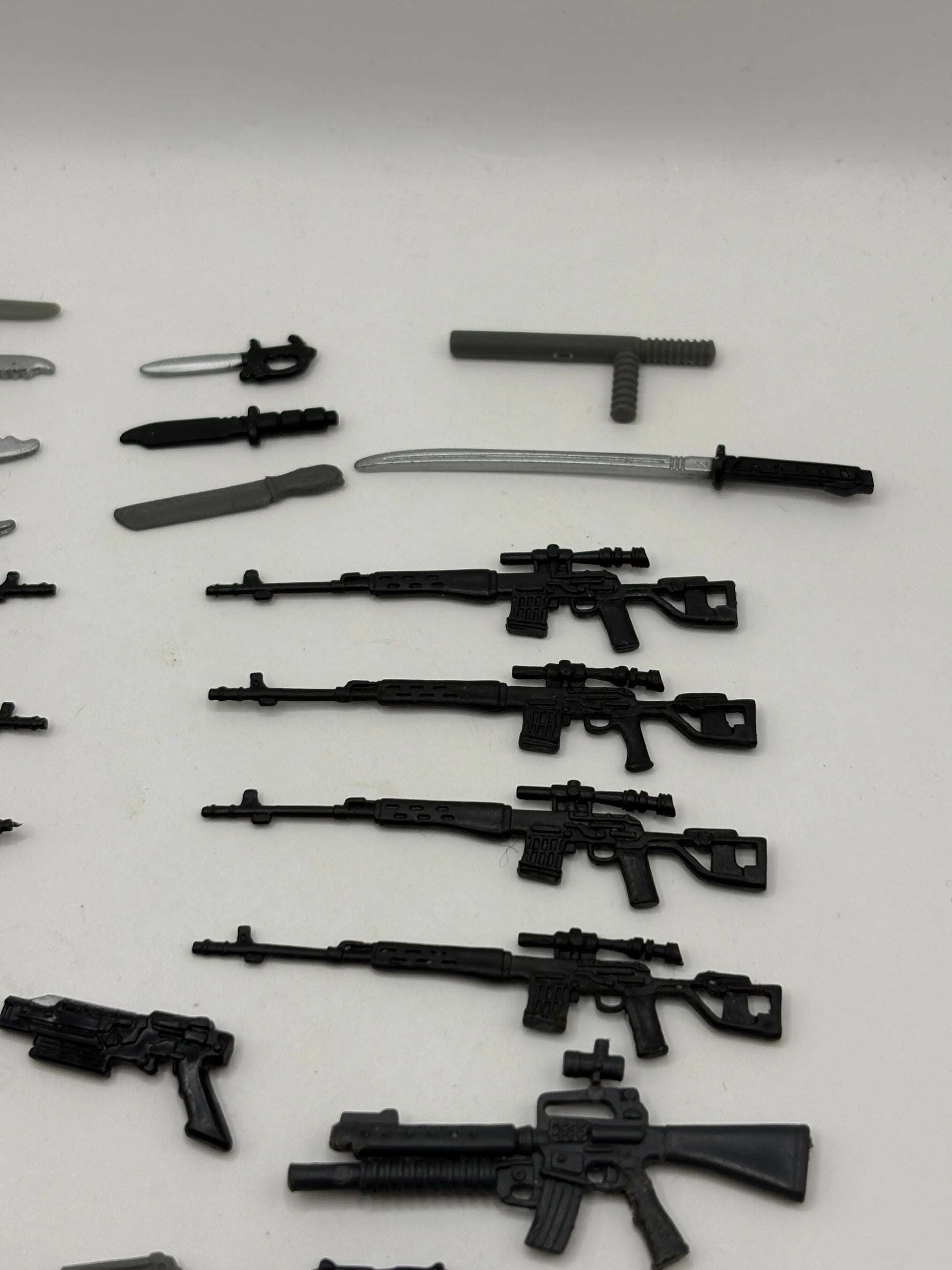 1980s 1990s G.I.Joe Action Figure Weapon Mixed Lot Black 2 Small Big bulk FRENLY BRICKS - Open 7 Days