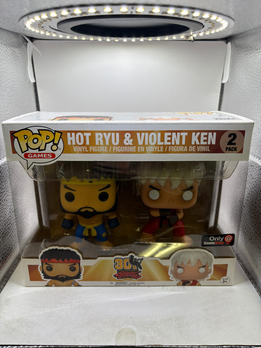Funko POP! Games Street Fighter 2 Pack Hot Ryu & Violent Ken Gamestop