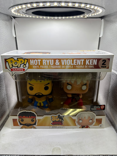 Funko POP! Games Street Fighter 2 Pack Hot Ryu & Violent Ken Gamestop