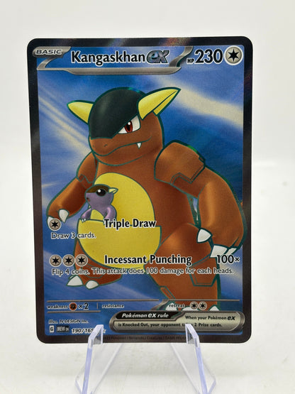 Pokemon TCG 151 MEW - Kangaskhan EX 190/165 Full Art LP FRENLY BRICKS - Open 7 Days
