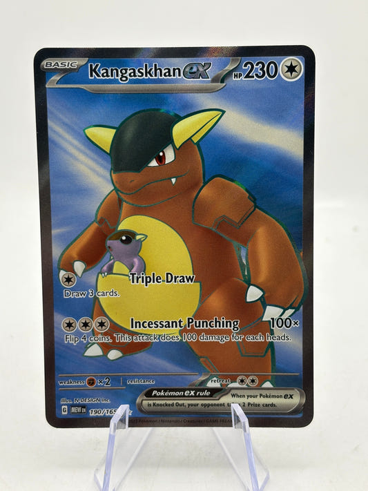 Pokemon TCG 151 MEW - Kangaskhan EX 190/165 Full Art LP