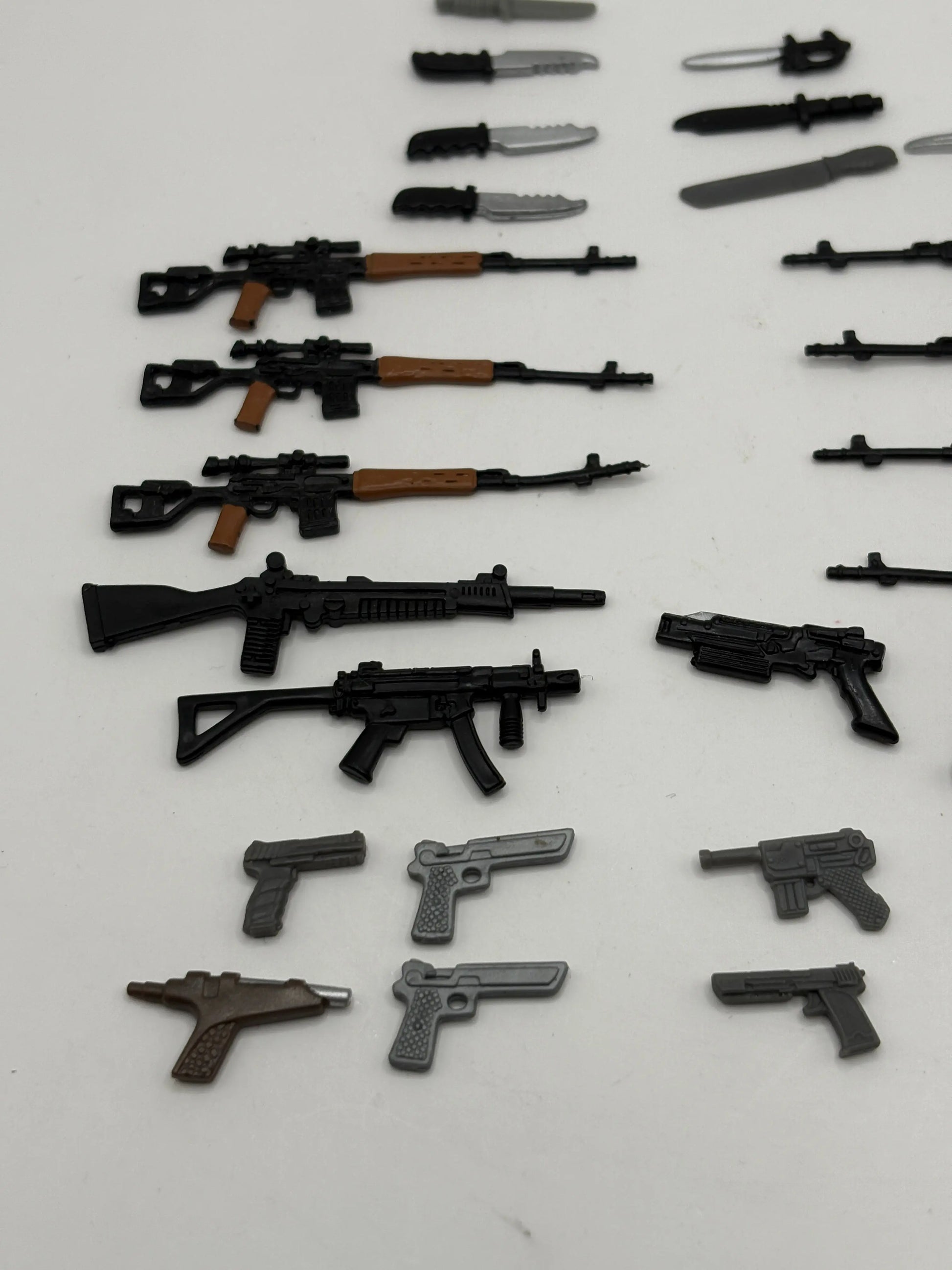 1980s 1990s G.I.Joe Action Figure Weapon Mixed Lot Black 2 Small Big bulk FRENLY BRICKS - Open 7 Days