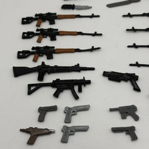 1980s 1990s G.I.Joe Action Figure Weapon Mixed Lot Black 2 Small Big bulk FRENLY BRICKS - Open 7 Days