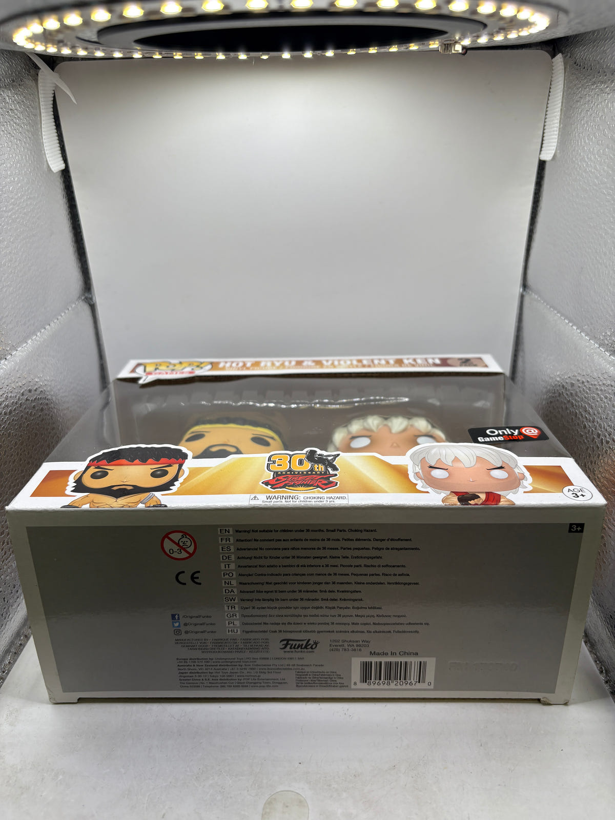 Funko POP! Games Street Fighter 2 Pack Hot Ryu & Violent Ken Gamestop image 6