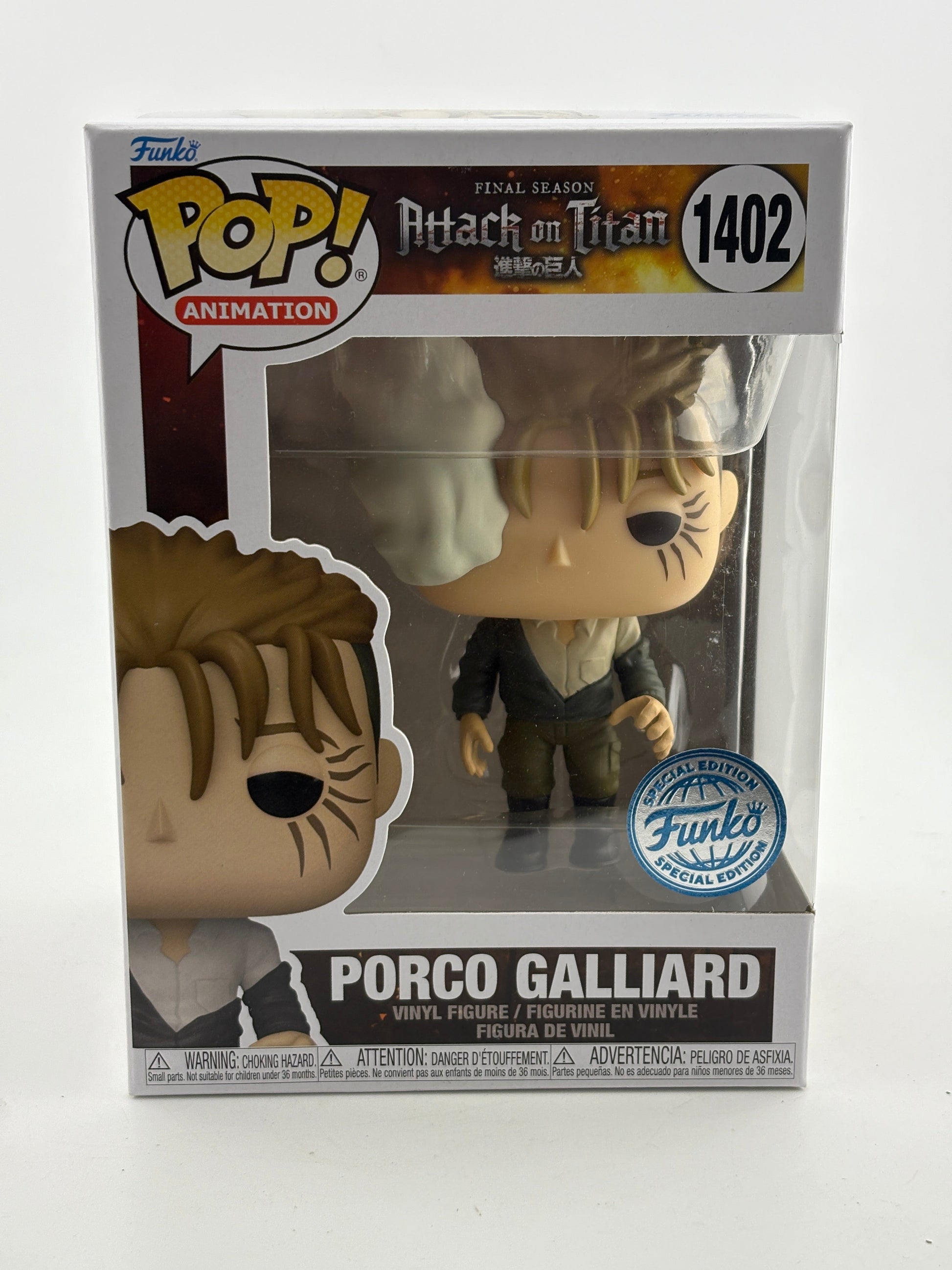 Funko POP! Animation Attack on Titan #1402 Porco Galliard Special Edition FRENLY BRICKS - Open 7 Days
