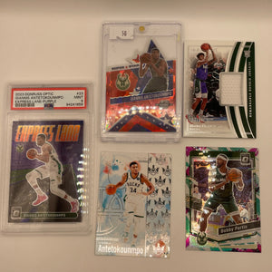 NBA Auto & Patch Milwaukee Bucks sports card lot , bundle - Giannis Antetokounmpo + more (lot#41) FRENLY BRICKS - Open 7 Days