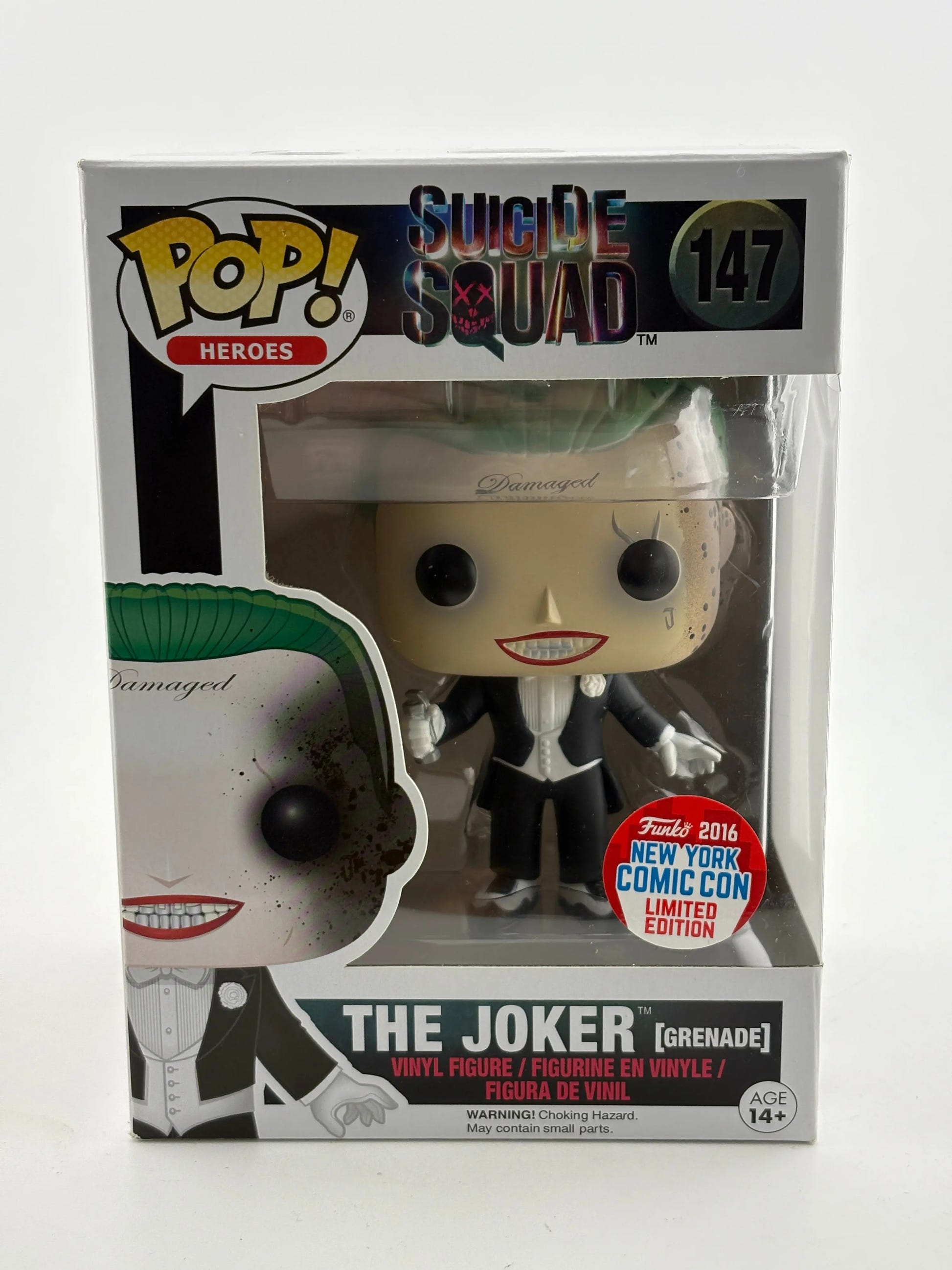 Funko POP! Heroes Suicide Squad #147 The Joker [Grenade] 2016 NYCC Limited FRENLY BRICKS - Open 7 Days image 1