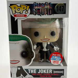 Funko POP! Heroes Suicide Squad #147 The Joker [Grenade] 2016 NYCC Limited FRENLY BRICKS - Open 7 Days