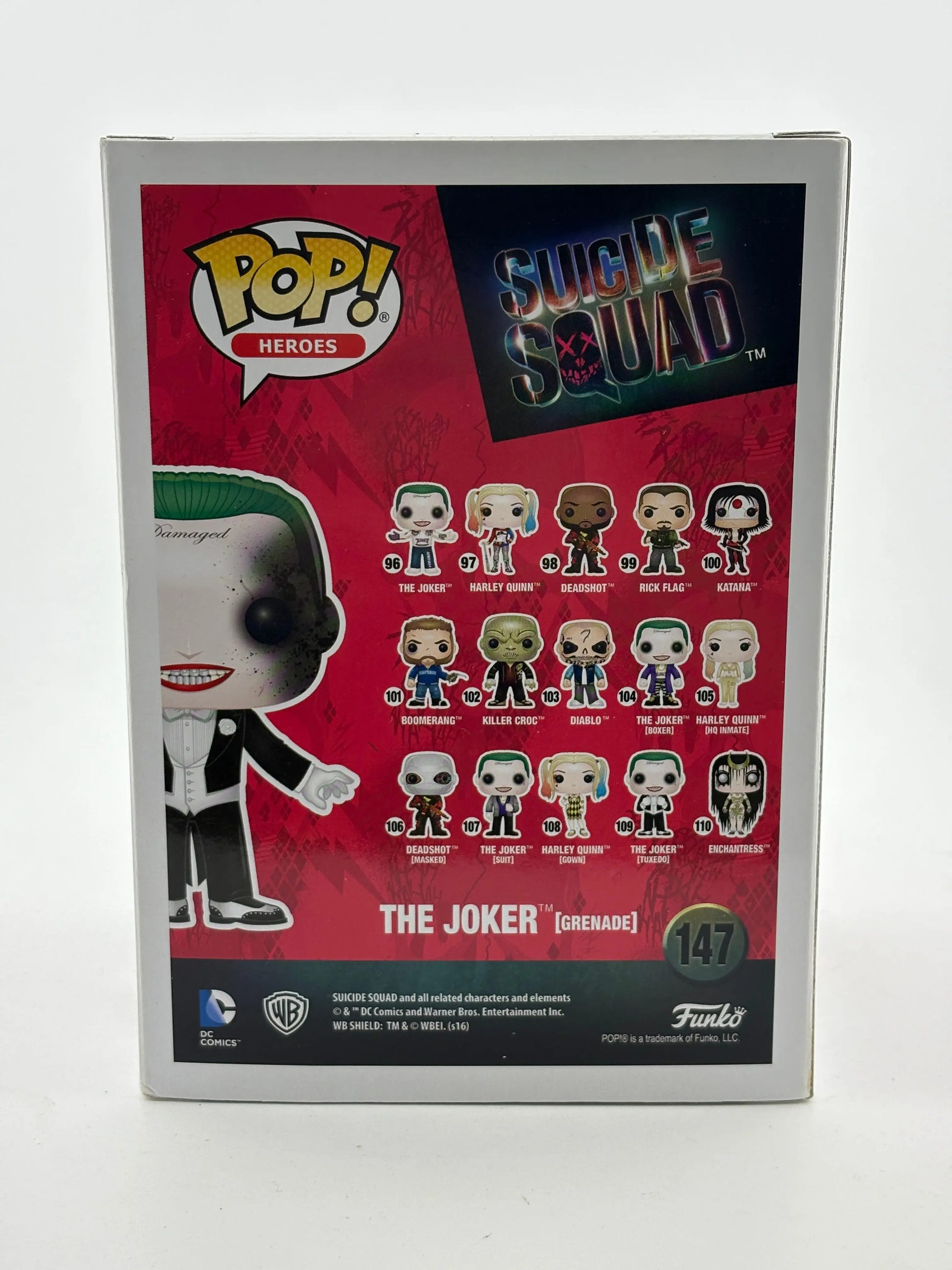 Funko POP! Heroes Suicide Squad #147 The Joker [Grenade] 2016 NYCC Limited FRENLY BRICKS - Open 7 Days image 3