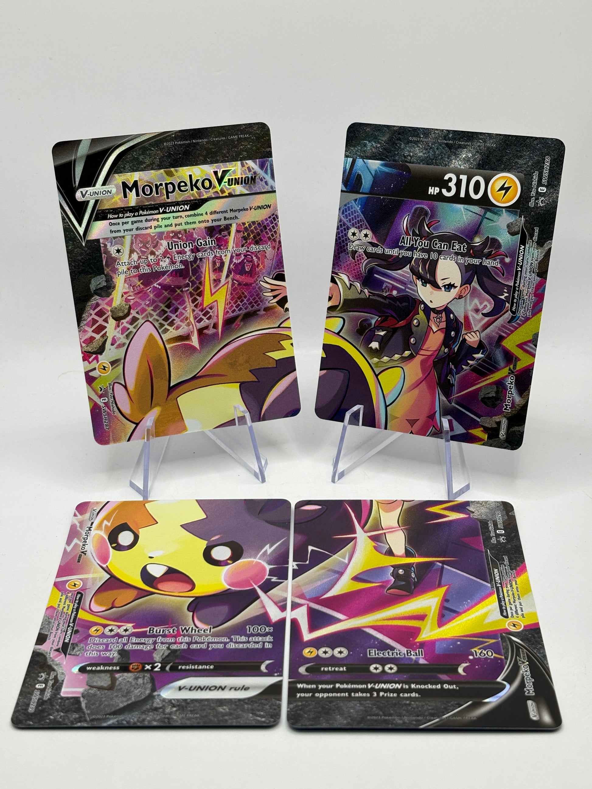 Pokemon TCG SWSH Promos - Morpeko V Union 287, 288, 289, 290 FRENLY BRICKS - Open 7 Days