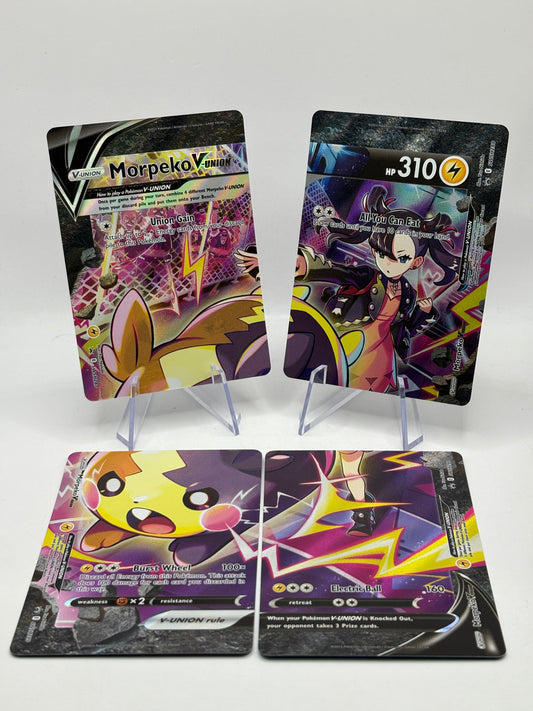 Pokemon TCG SWSH Promos - Morpeko V Union 287, 288, 289, 290 FRENLY BRICKS - Open 7 Days