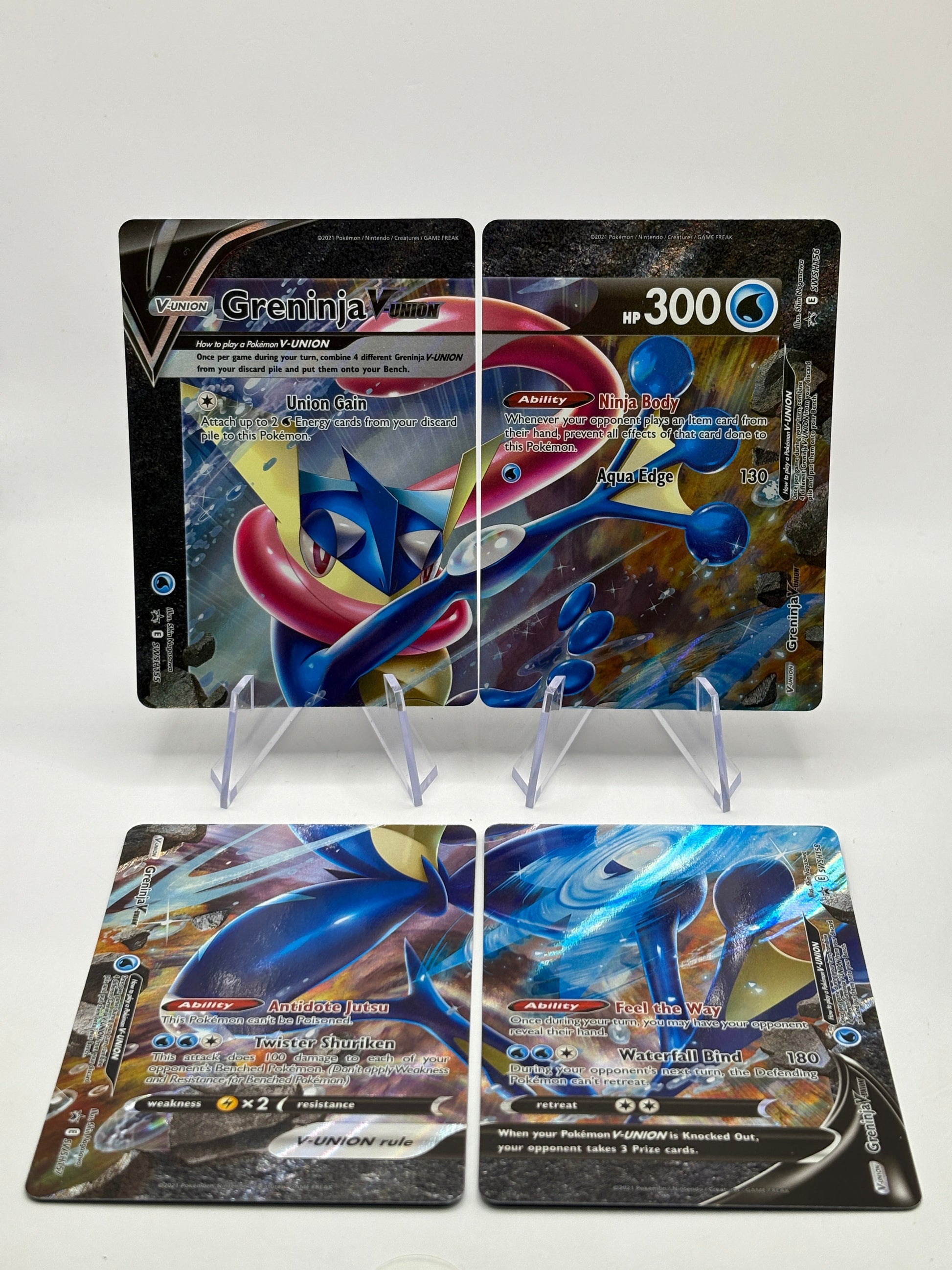 Pokemon TCG SWSH Promos - Greninja V Union 155, 156, 157, 158 Promo FRENLY BRICKS - Open 7 Days